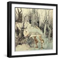 Elves in a Wood-Arthur Rackham-Framed Giclee Print