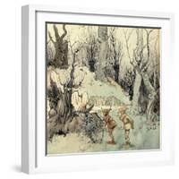 Elves in a Wood-Arthur Rackham-Framed Giclee Print