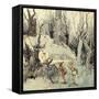 Elves in a Wood-Arthur Rackham-Framed Stretched Canvas