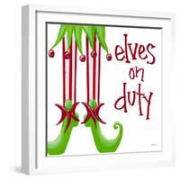Elves on Duty Square-Gina Ritter-Framed Art Print
