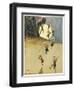 Elves Parachuting with the Aid of Thistledown-Ernest Aris-Framed Art Print