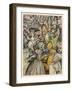 Elves' Party, Illustration to the Elfin Hill-Arthur Rackham-Framed Art Print