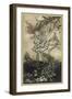 Elves Teasing a Girl-Arthur Rackham-Framed Art Print