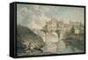 Elvet Bridge, Durham, 18th Century-Thomas Hearne-Framed Stretched Canvas