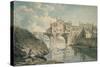 Elvet Bridge, Durham, 18th Century-Thomas Hearne-Stretched Canvas