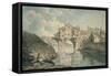 Elvet Bridge, Durham, 18th Century-Thomas Hearne-Framed Stretched Canvas