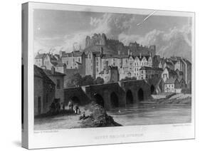 Elvet Bridge, Durham, Engraved by … Frances after W. Westall, 1829-null-Stretched Canvas