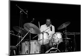 Elvin Jones, Fairfield Halls, Croydon, Surrey, November, 1987-Brian O'Connor-Mounted Photographic Print