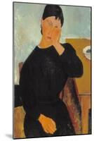 Elvira Resting at a Table, 1919-Amedeo Modigliani-Mounted Giclee Print