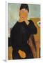 Elvira Resting at a Table, 1919-Amedeo Modigliani-Framed Giclee Print