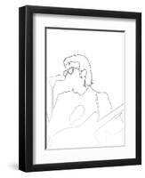 Elvis Costello-Logan Huxley-Framed Art Print