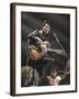 Elvis in Leather-Darryl Vlasak-Framed Giclee Print