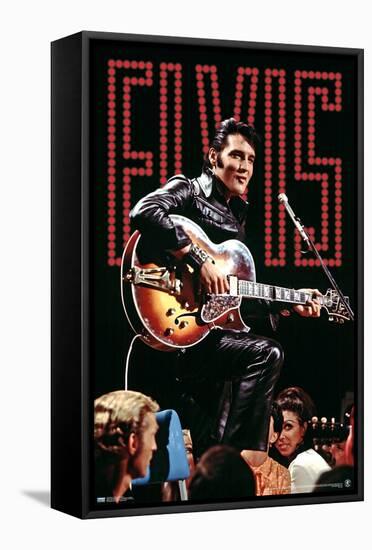 Elvis Presley - 68 Concert-Trends International-Framed Stretched Canvas