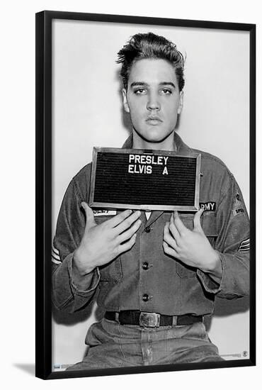 Elvis Presley - Army Enlisting-Trends International-Framed Poster