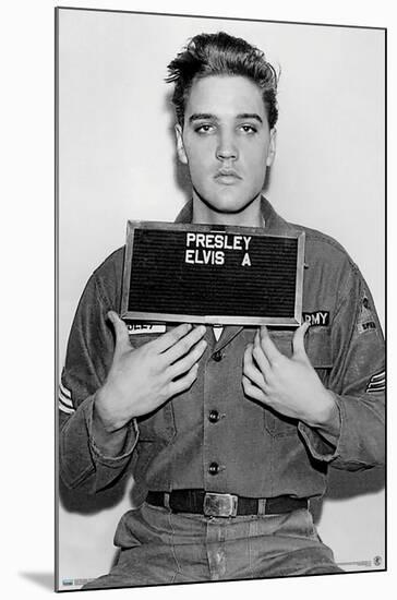 Elvis Presley - Army Enlisting-Trends International-Mounted Poster