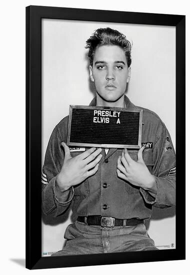 Elvis Presley - Army Enlisting-Trends International-Framed Poster