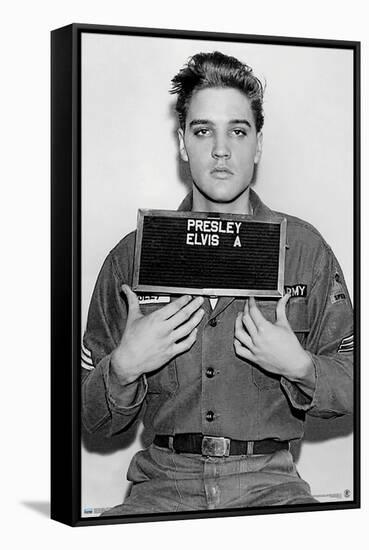 Elvis Presley - Army Enlisting-Trends International-Framed Stretched Canvas