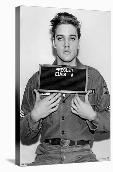 Elvis Presley - Army Enlisting-Trends International-Stretched Canvas