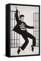 Elvis Presley - Jailhouse Rock Pose-Trends International-Framed Stretched Canvas