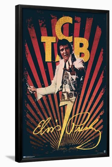 Elvis Presley - T.C.B.-Trends International-Framed Poster