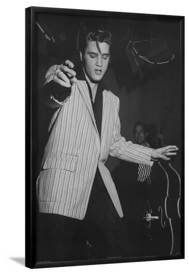 Elvis Presley White Jacket Music Poster Print--Framed Poster