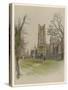 Ely Cathedral Cambridgeshire-Cecil Aldin-Stretched Canvas