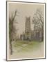 Ely Cathedral Cambridgeshire-Cecil Aldin-Mounted Art Print