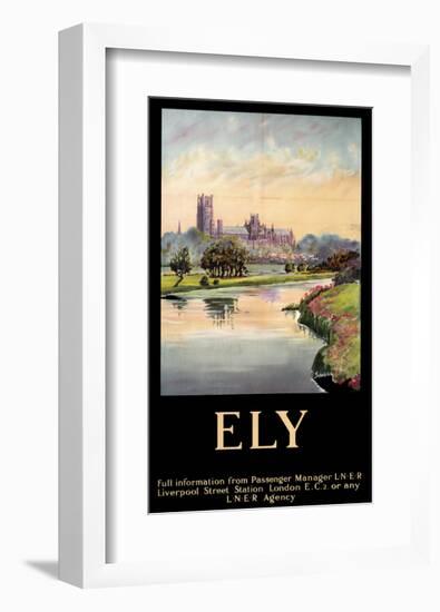 Ely Cathedral Dark-null-Framed Art Print