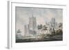 Ely Cathedral from the South-East, 1763-1804-Edward Dayes-Framed Giclee Print