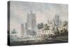 Ely Cathedral from the South-East, 1763-1804-Edward Dayes-Stretched Canvas