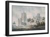 Ely Cathedral from the South-East, 1763-1804-Edward Dayes-Framed Giclee Print