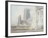 Ely Cathedral from the South-East, 1794-J. M. W. Turner-Framed Giclee Print