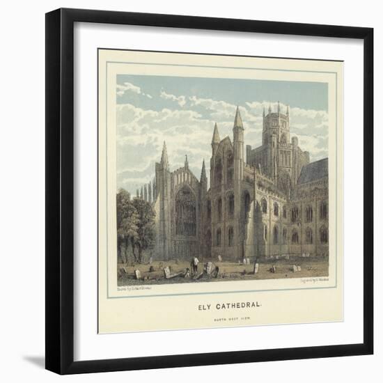Ely Cathedral, North West View-Hablot Knight Browne-Framed Giclee Print