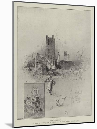 Ely Cathedral-Herbert Railton-Mounted Giclee Print