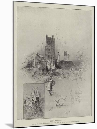 Ely Cathedral-Herbert Railton-Mounted Giclee Print