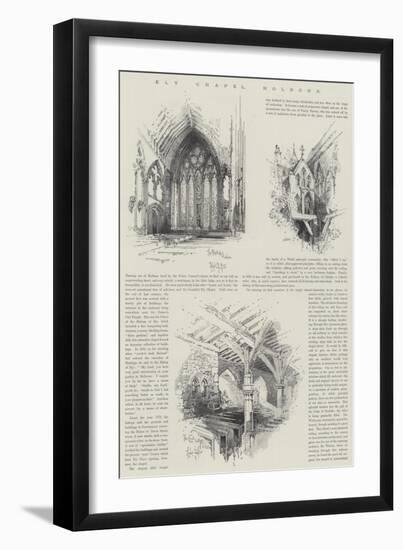 Ely Chapel, Holborn-Herbert Railton-Framed Giclee Print