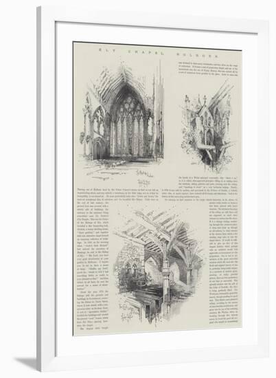 Ely Chapel, Holborn-Herbert Railton-Framed Premium Giclee Print