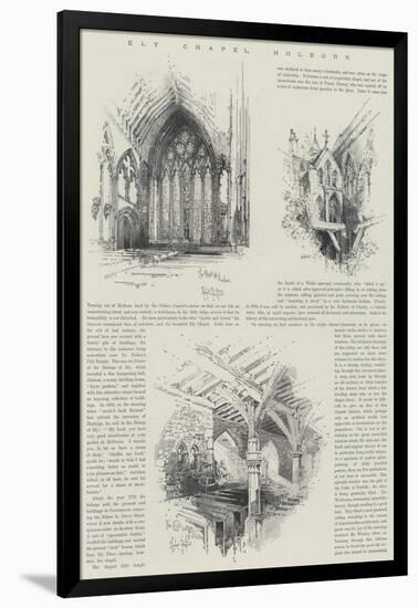 Ely Chapel, Holborn-Herbert Railton-Framed Giclee Print