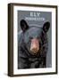 Ely, Minnesota - Bear Up Close-Lantern Press-Framed Art Print