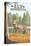 Ely, Minnesota - White Tailed Deer-Lantern Press-Stretched Canvas