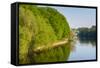 Emajogi River, Tartu, Estonia, Baltic States-Nico Tondini-Framed Stretched Canvas