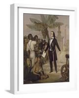 Emancipation in Reunion - Sarda Garriga - 20.X.1848-Alphonse Garreau-Framed Giclee Print