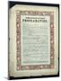 Emancipation Proclamation, 1862-null-Mounted Giclee Print