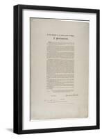 Emancipation Proclamation, 1863-Abraham Lincoln-Framed Giclee Print