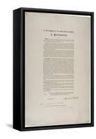 Emancipation Proclamation, 1863-Abraham Lincoln-Framed Stretched Canvas