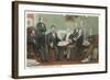 Emancipation Proclamation Signing, Lincoln and Cabinet-null-Framed Art Print