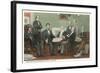 Emancipation Proclamation Signing, Lincoln and Cabinet-null-Framed Art Print