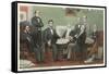 Emancipation Proclamation Signing, Lincoln and Cabinet-null-Framed Stretched Canvas