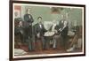 Emancipation Proclamation Signing, Lincoln and Cabinet-null-Framed Art Print