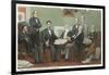 Emancipation Proclamation Signing, Lincoln and Cabinet-null-Framed Art Print